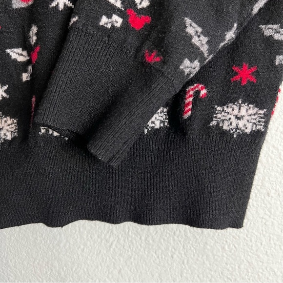 Disneyland Park Black Mickey Ears Christmas Sweater. Size Medium - Picture 5 of 7